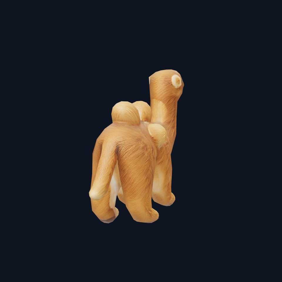 Fluffy Camel Plush model pack